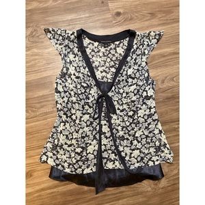 Silk Floral Banana Republic Blouse